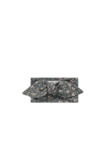 Organic Cotton Headband - Rosalie Floral Lava Childrens Headband from Jamie Kay USA