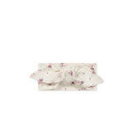 Organic Cotton Headband - Sweet William Floral Natural Childrens Headband from Jamie Kay USA