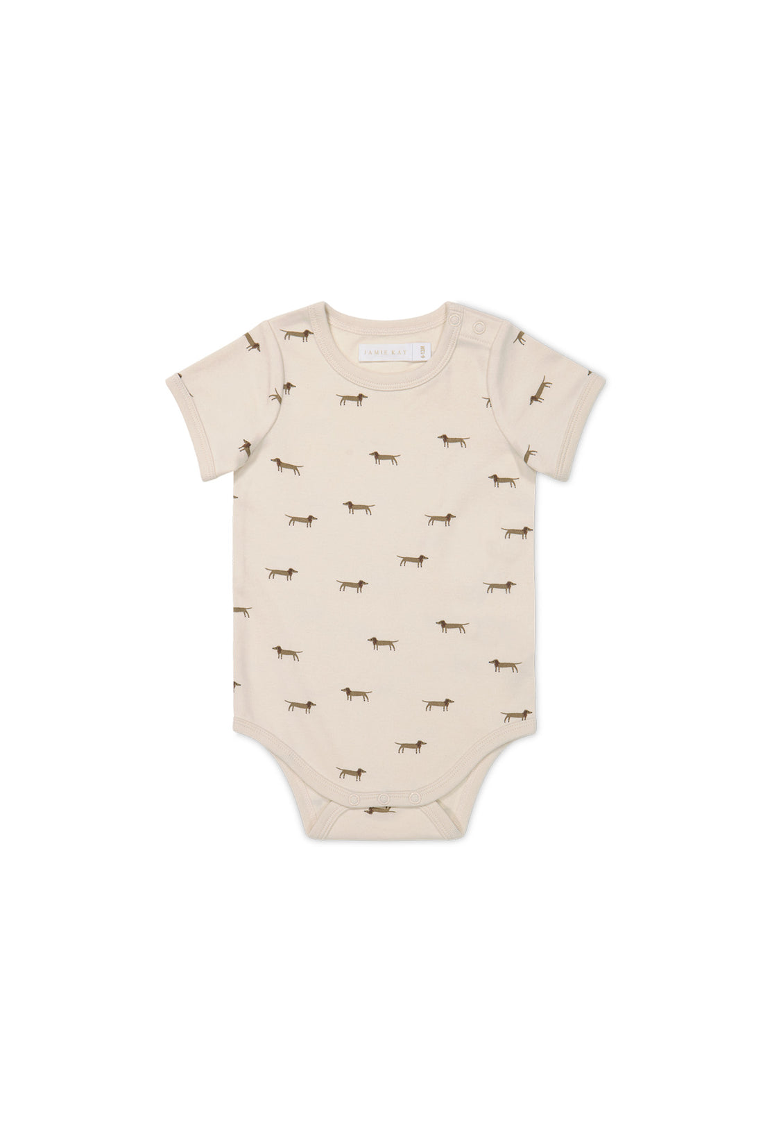 Organic Cotton Hudson Short Sleeve Bodysuit - Cosy Basil Cloud Childrens Bodysuit from Jamie Kay USA