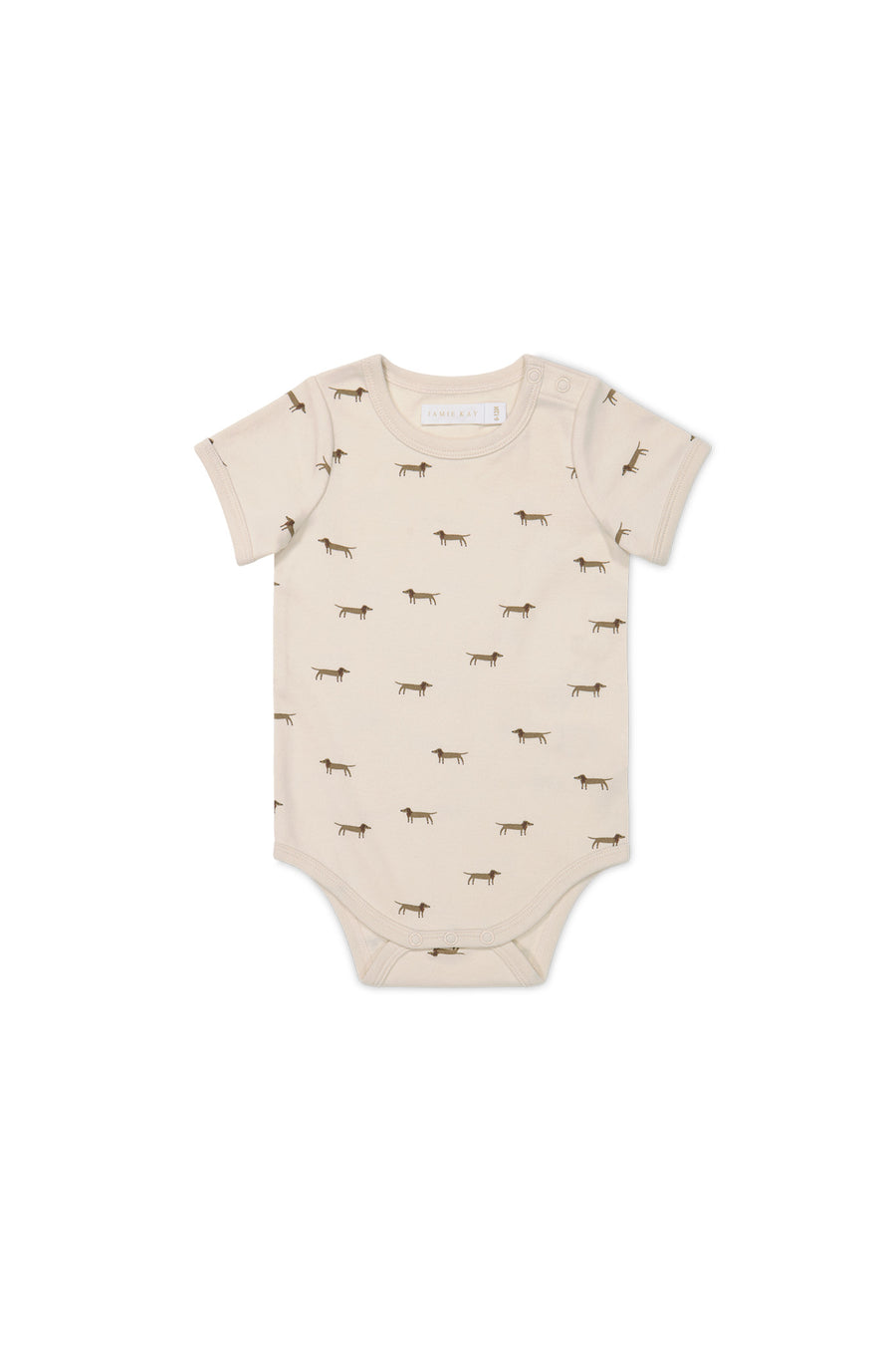 Organic Cotton Hudson Short Sleeve Bodysuit - Cosy Basil Cloud Childrens Bodysuit from Jamie Kay USA