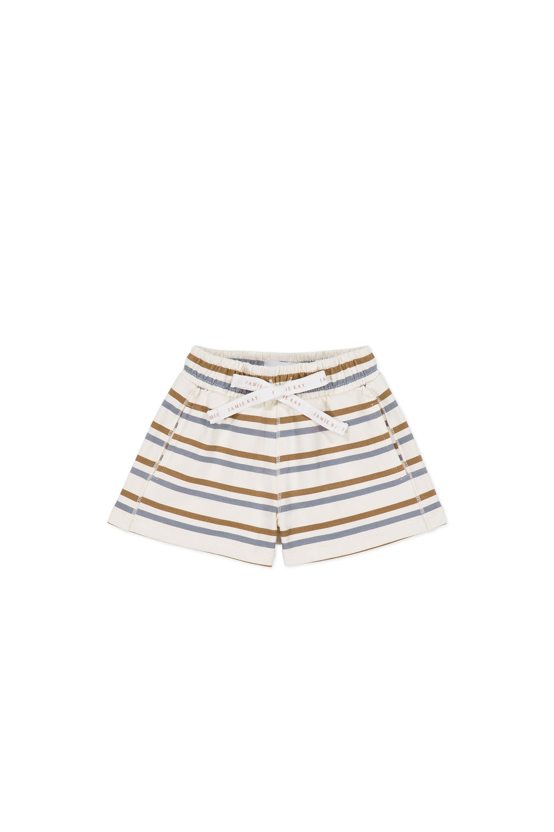 Organic Cotton Jalen Short - Hudson Stripe Tiger Childrens Short from Jamie Kay USA