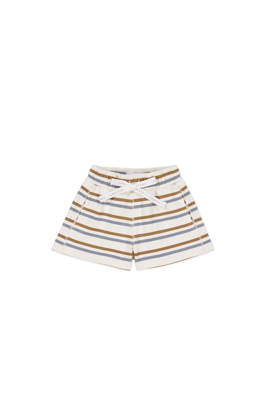 Organic Cotton Jalen Short - Hudson Stripe Tiger Childrens Short from Jamie Kay USA