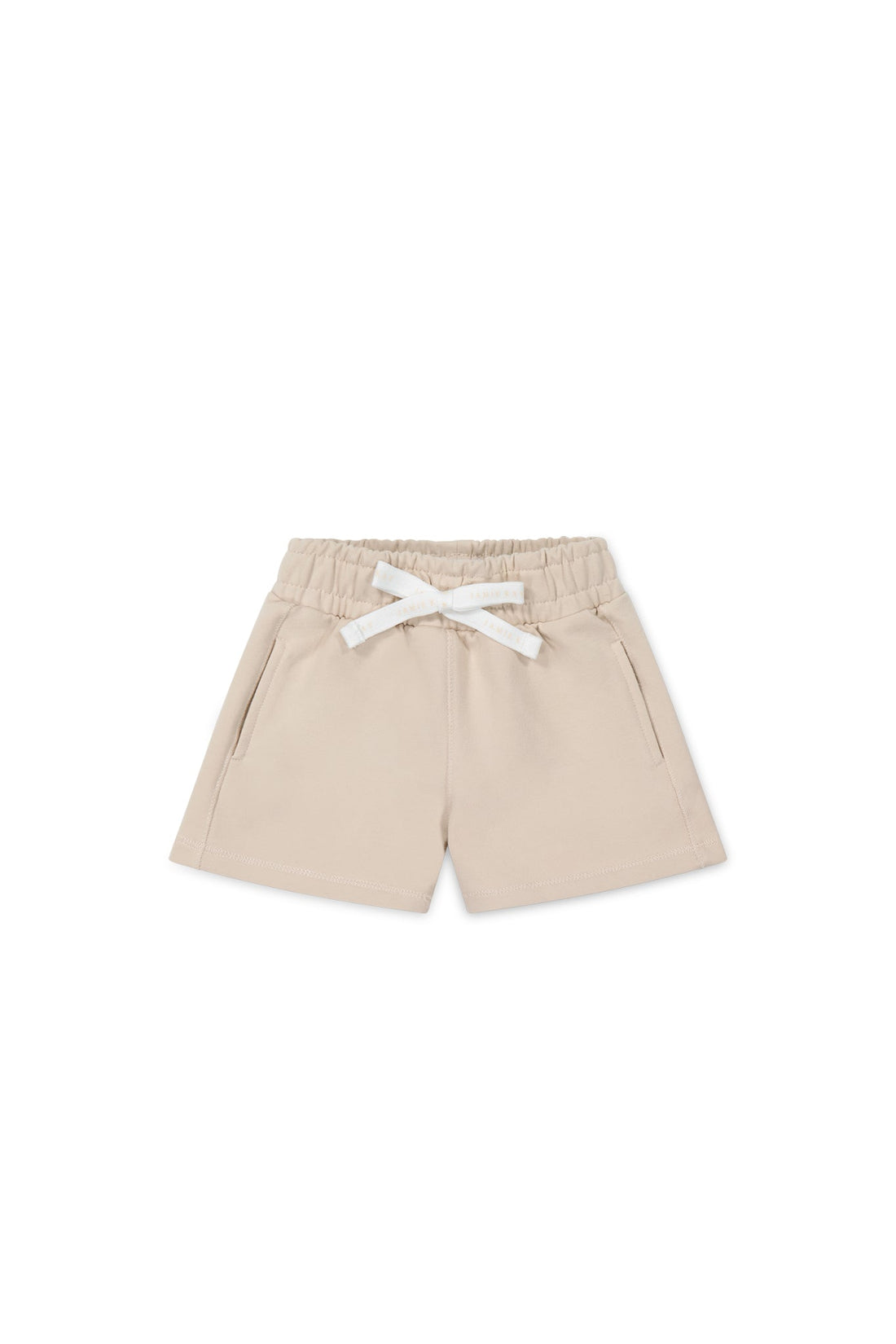 Organic Cotton Jalen Short - Soft Sand Childrens Short from Jamie Kay USA