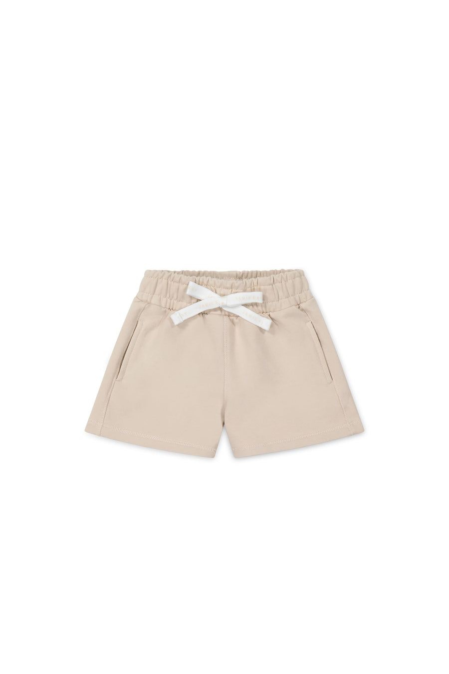 Organic Cotton Jalen Short - Soft Sand Childrens Short from Jamie Kay USA