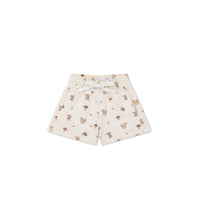 Organic Cotton Jalen Short - Woodland Friends Childrens Short from Jamie Kay USA