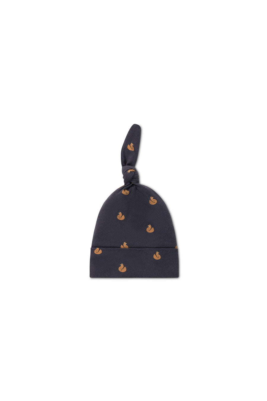 Organic Cotton Knot Beanie - Fox Cubs Constellation Childrens Hat from Jamie Kay USA