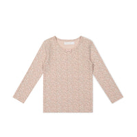 Organic Cotton Long Sleeve Top - Amber Rose Childrens Top from Jamie Kay USA