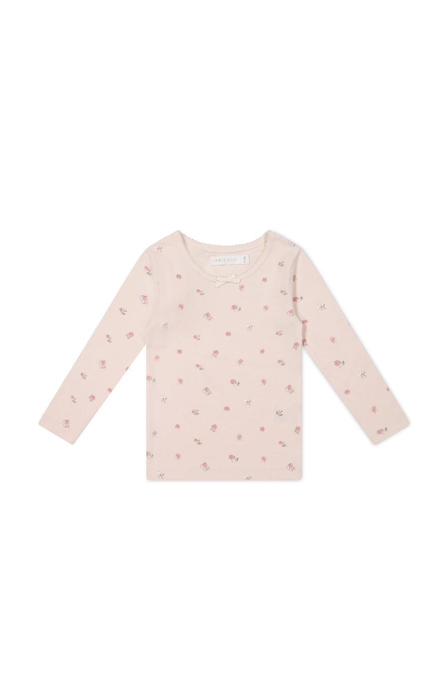 Organic Cotton Long Sleeve Top - Meredith Morganite Childrens Top from Jamie Kay USA