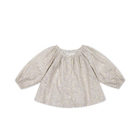 Organic Cotton Martha Top - Chloe Lavender Childrens Top from Jamie Kay USA