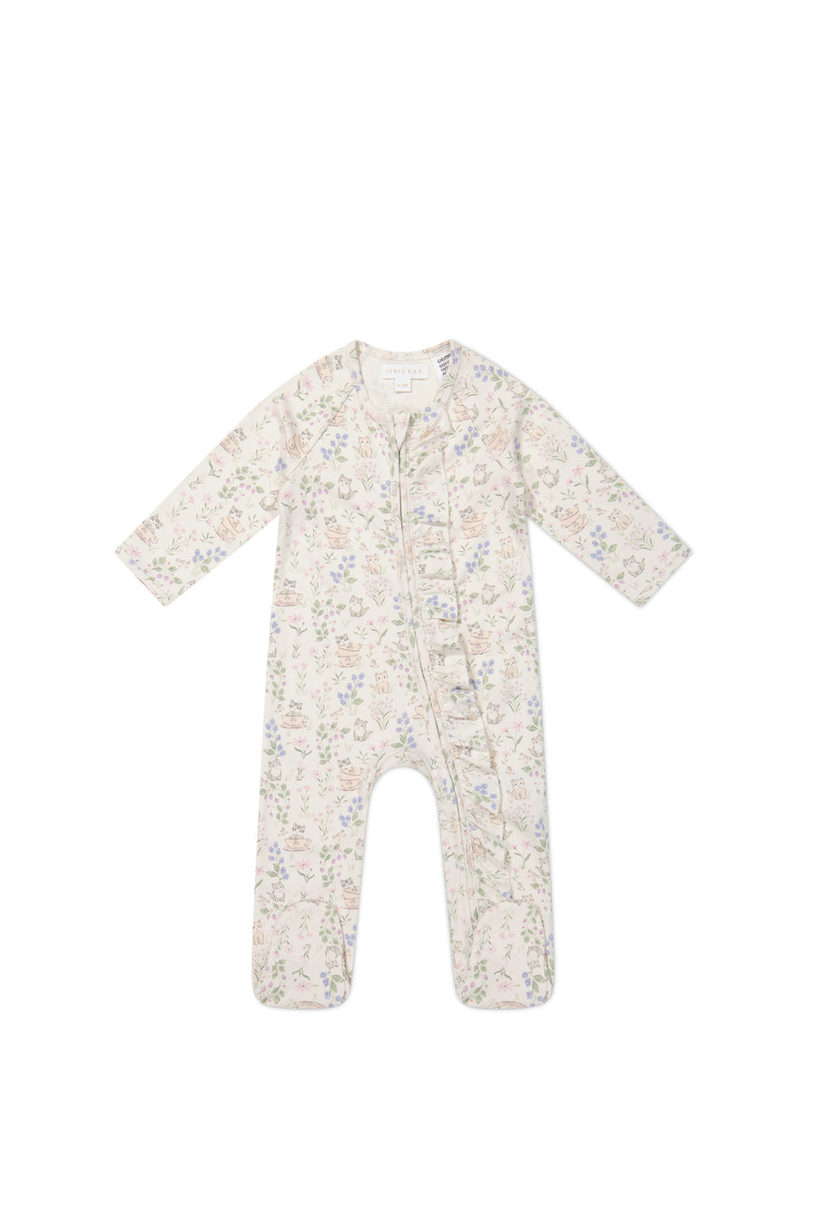 Organic Cotton Melanie Onepiece - Moons Garden Lavender Childrens Onepiece from Jamie Kay USA