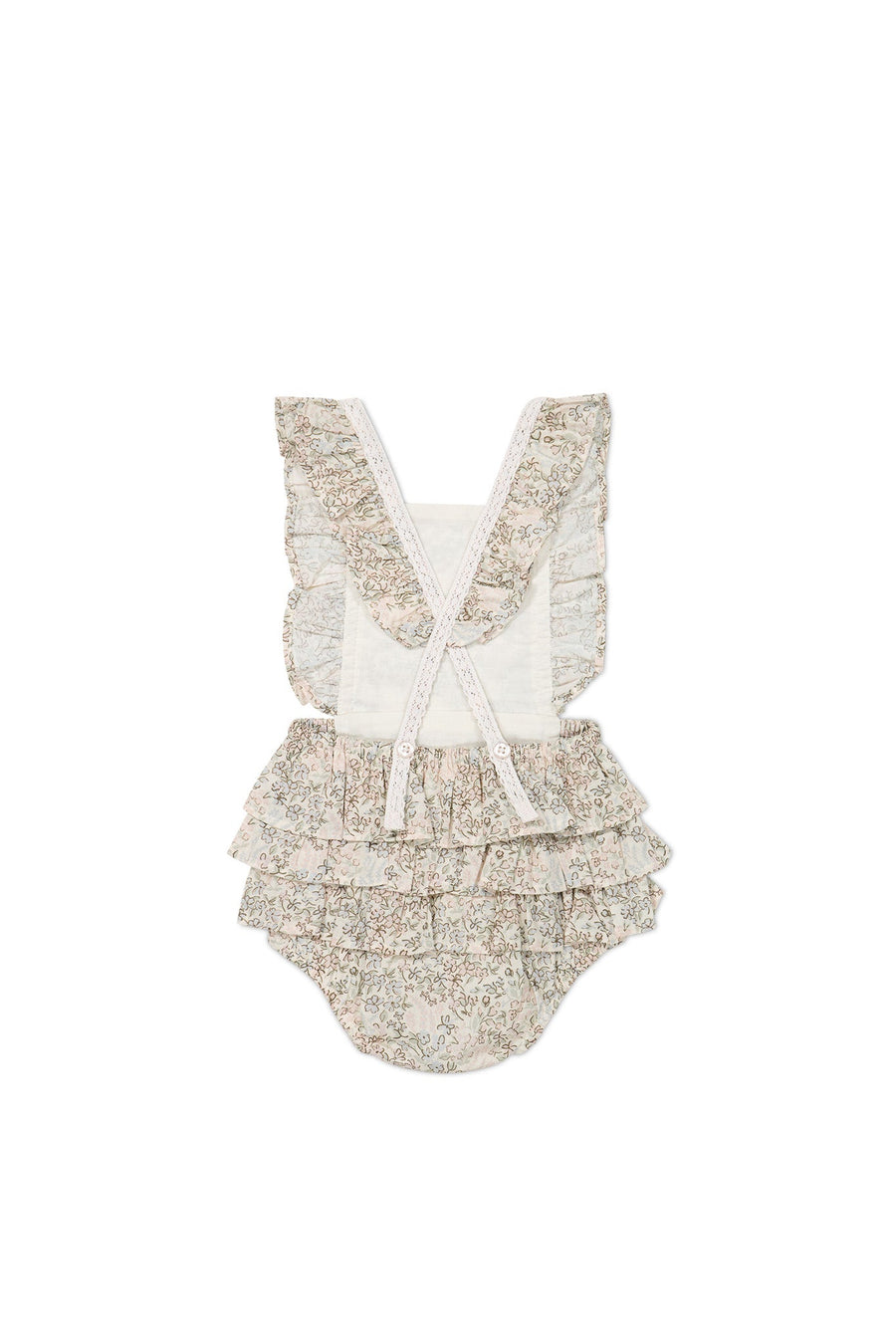 Organic Cotton Madeline Playsuit - April Harbour Childrens Playsuit from Jamie Kay USA