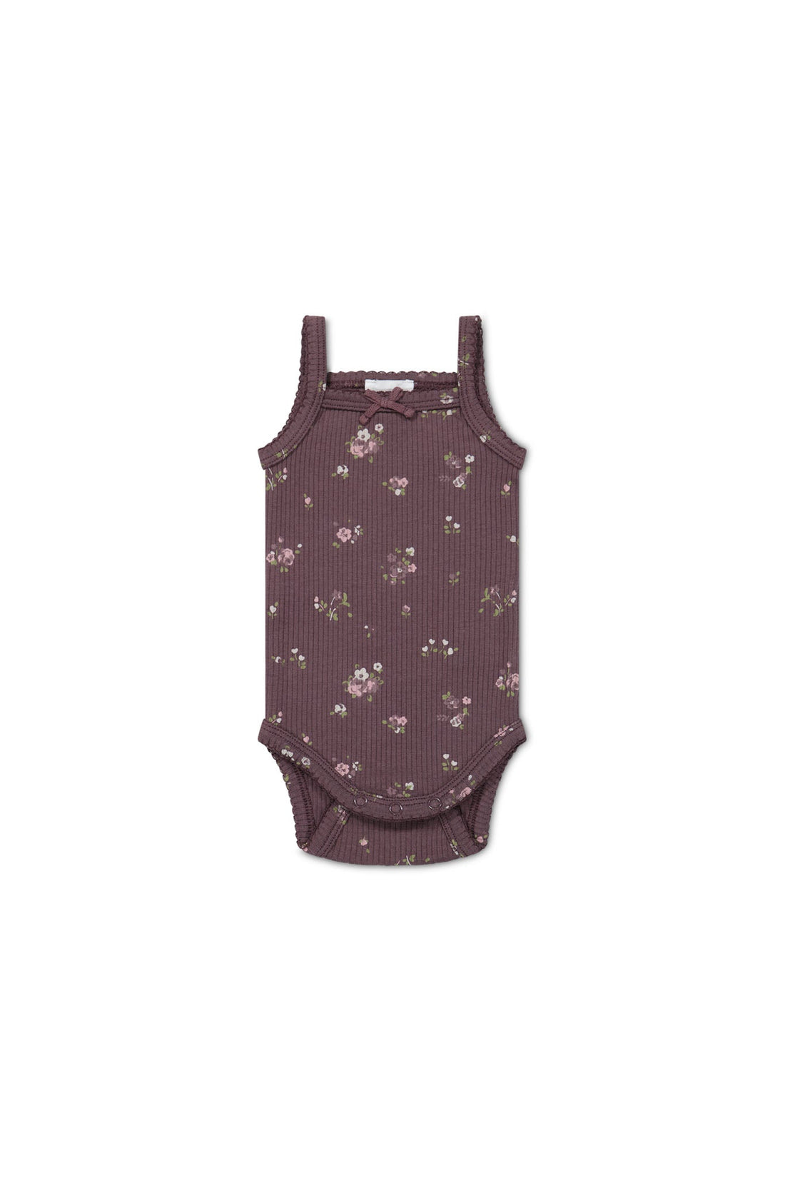 Organic Cotton Modal Bridget Singlet Bodysuit - Petite Fleur Childrens Bodysuit from Jamie Kay USA