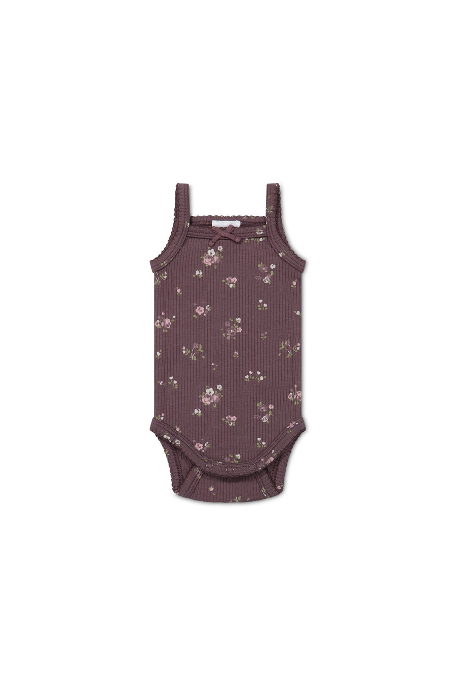 Organic Cotton Modal Bridget Singlet Bodysuit - Petite Fleur Childrens Bodysuit from Jamie Kay USA