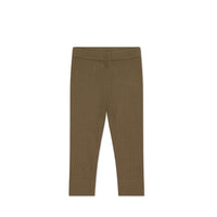 Organic Cotton Modal Elastane Legging - Oak Childrens Legging from Jamie Kay USA