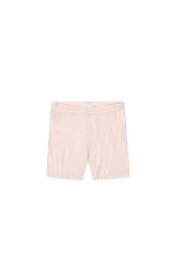 Organic Cotton Modal Elisa Bike Short - Dainty Pink Childrens Short from Jamie Kay USA