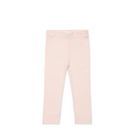 Organic Cotton Modal Everyday Legging - Dainty Pink Childrens Legging from Jamie Kay USA