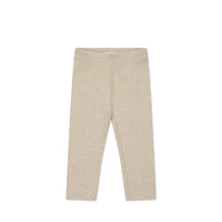 Organic Cotton Modal Everyday Legging - Biscuit Marle Childrens Legging from Jamie Kay USA