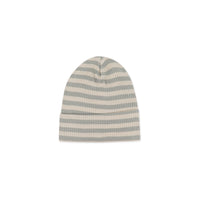 Organic Cotton Modal Lennon Beanie - Narrow Stripe Willow/Soft Clay Childrens Hat from Jamie Kay USA