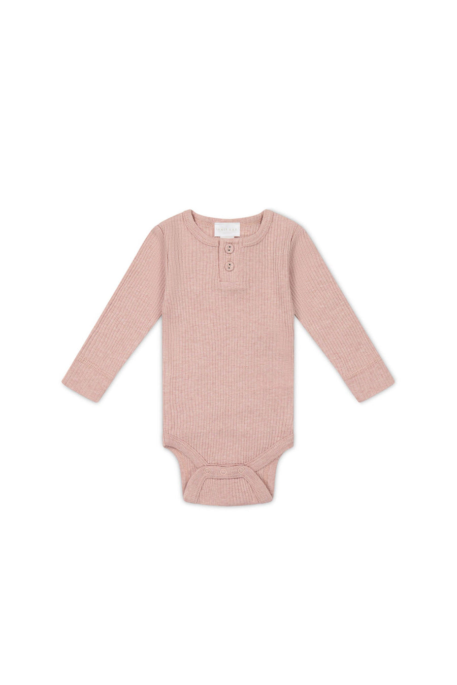 Organic Cotton Modal Long Sleeve Bodysuit - Peony Marle Childrens Bodysuit from Jamie Kay USA