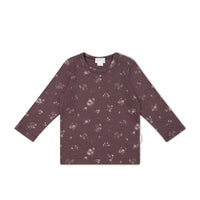 Organic Cotton Modal Long Sleeve Top - Petite Fleur Childrens Top from Jamie Kay USA