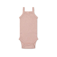 Organic Cotton Modal Singlet Bodysuit - Peony Marle Childrens Bodysuit from Jamie Kay USA