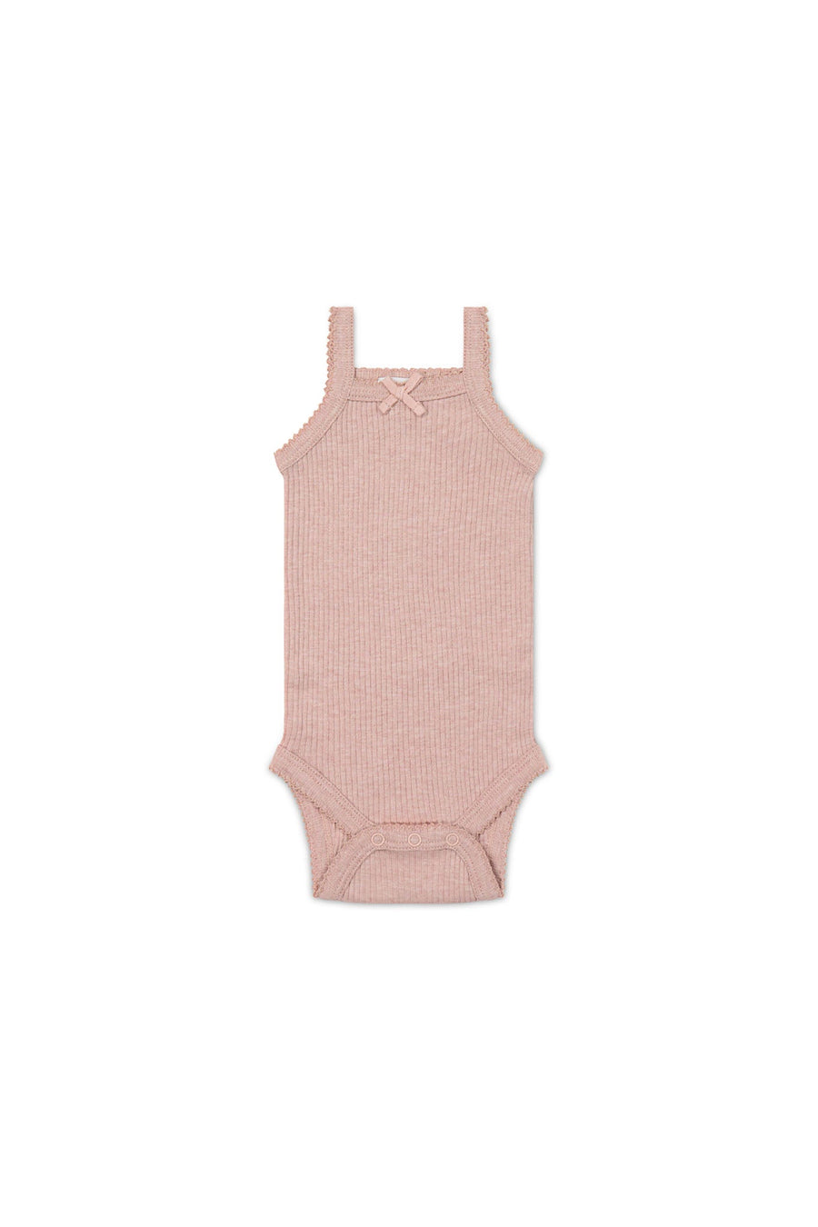 Organic Cotton Modal Singlet Bodysuit - Peony Marle Childrens Bodysuit from Jamie Kay USA