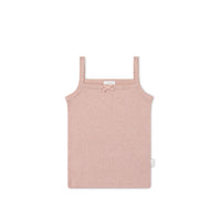 Organic Cotton Modal Singlet - Peony Marle Childrens Singlet from Jamie Kay USA