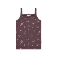 Organic Cotton Modal Singlet - Petite Fleur Childrens Singlet from Jamie Kay USA