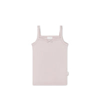 Organic Cotton Modal Singlet - Violet Tint Childrens Singlet from Jamie Kay USA