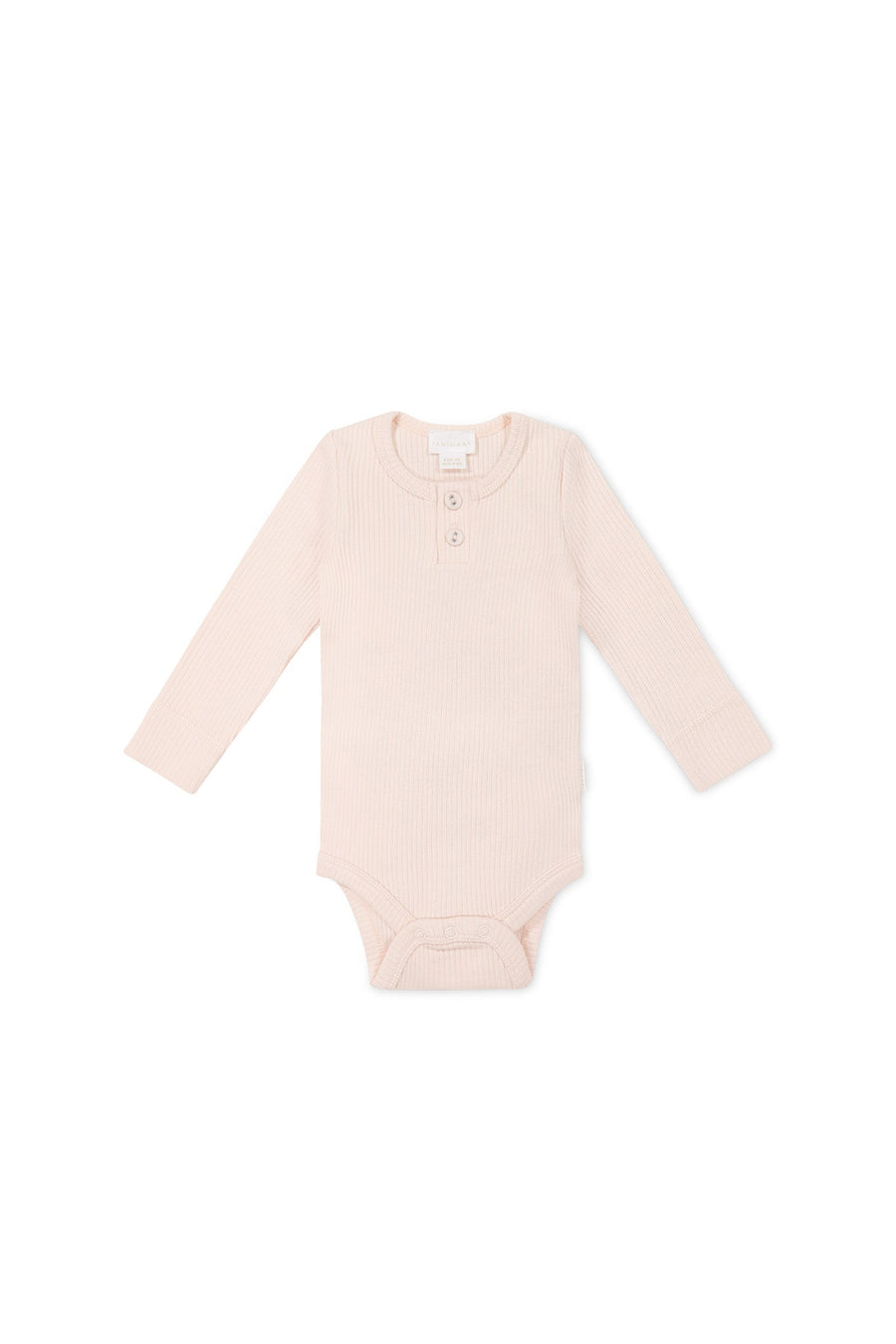 Organic Cotton Modal Long Sleeve Bodysuit - Dainty Pink Childrens Bodysuit from Jamie Kay USA