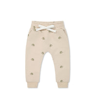 Organic Cotton Morgan Track Pant - Henry Hedgehog Birch Childrens Pant from Jamie Kay USA