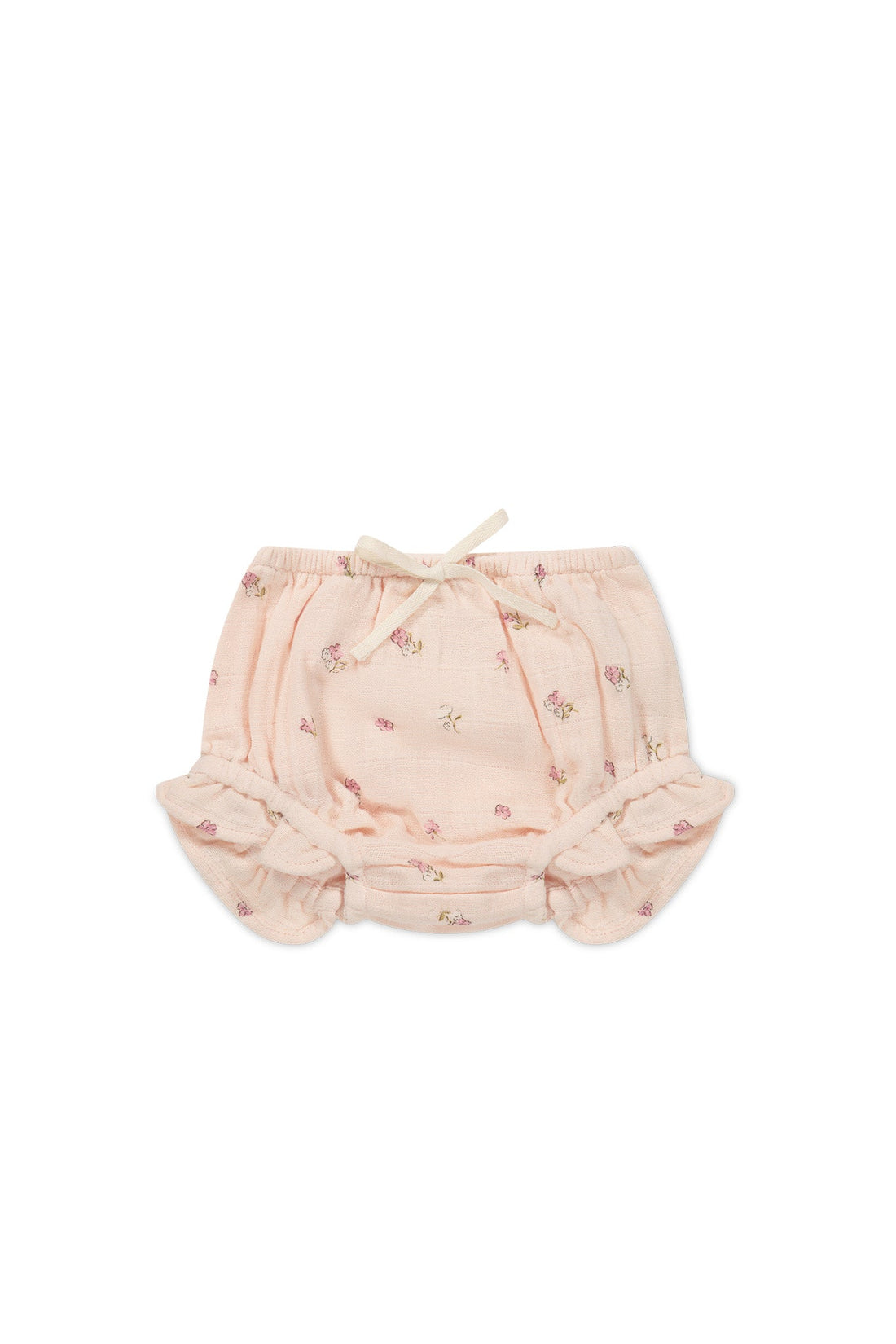 Organic Cotton Muslin Frill Bloomer - Meredith Morganite Childrens Bloomer from Jamie Kay USA