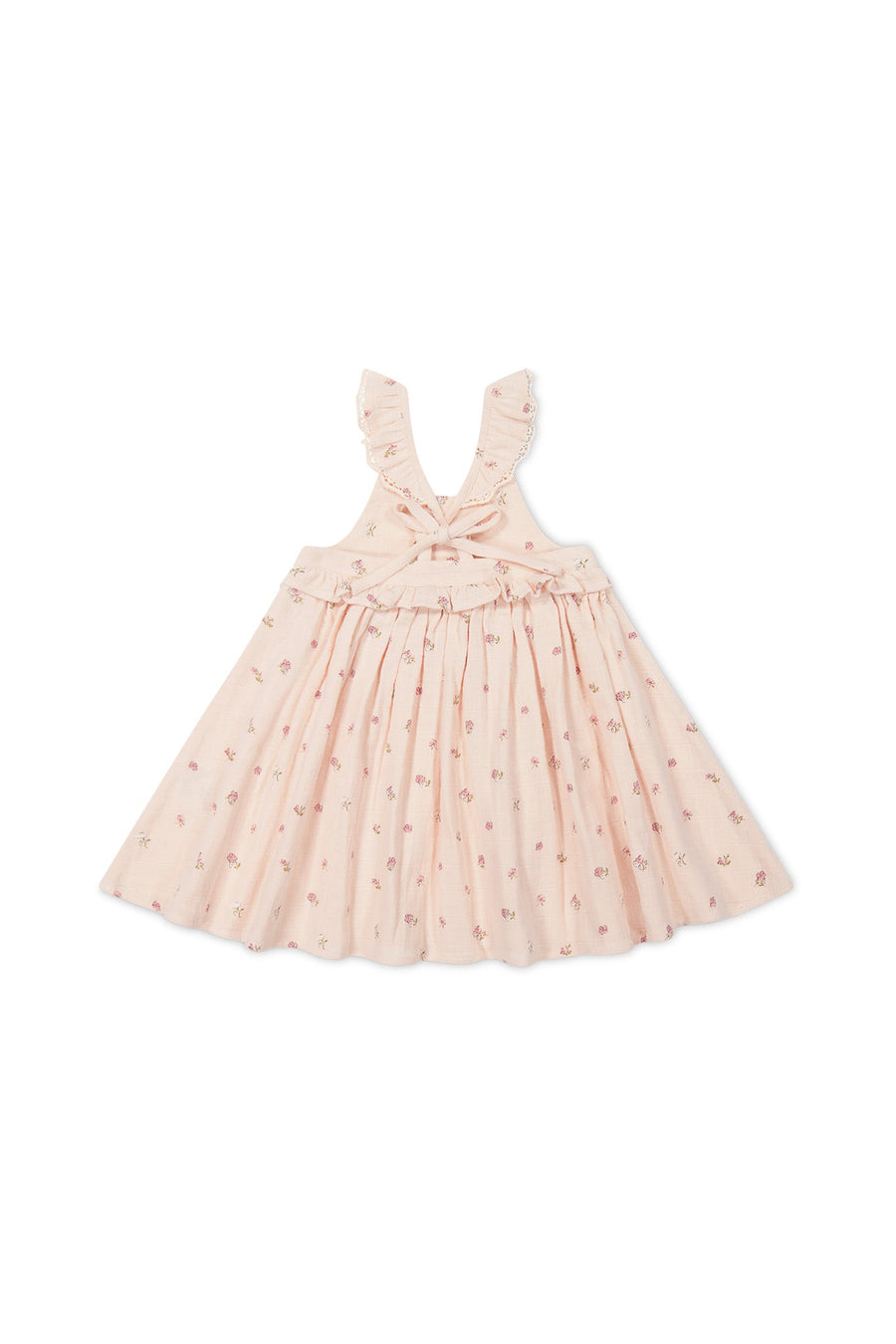 Organic Cotton Muslin Lola Dress - Meredith Morganite Childrens Dress from Jamie Kay USA