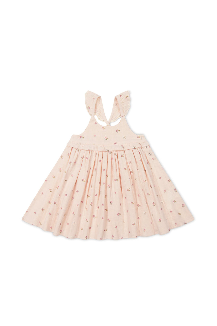 Organic Cotton Muslin Lola Dress - Meredith Morganite Childrens Dress from Jamie Kay USA