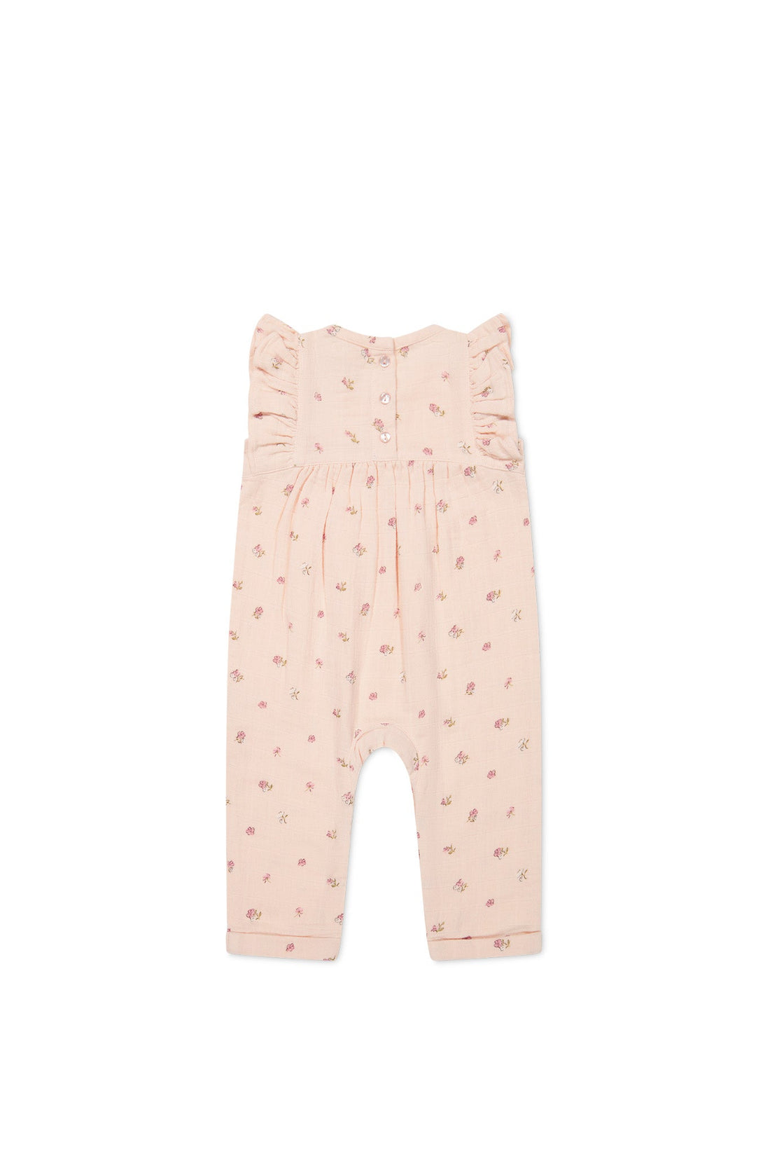 Organic Cotton Muslin Sadie Romper - Meredith Morganite Childrens Romper from Jamie Kay USA