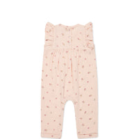 Organic Cotton Muslin Sadie Romper - Meredith Morganite Childrens Romper from Jamie Kay USA