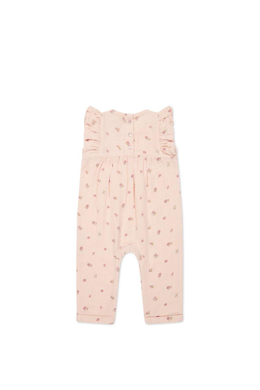 Organic Cotton Muslin Sadie Romper - Meredith Morganite Childrens Romper from Jamie Kay USA