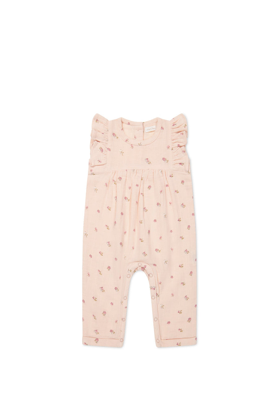 Organic Cotton Muslin Sadie Romper - Meredith Morganite Childrens Romper from Jamie Kay USA