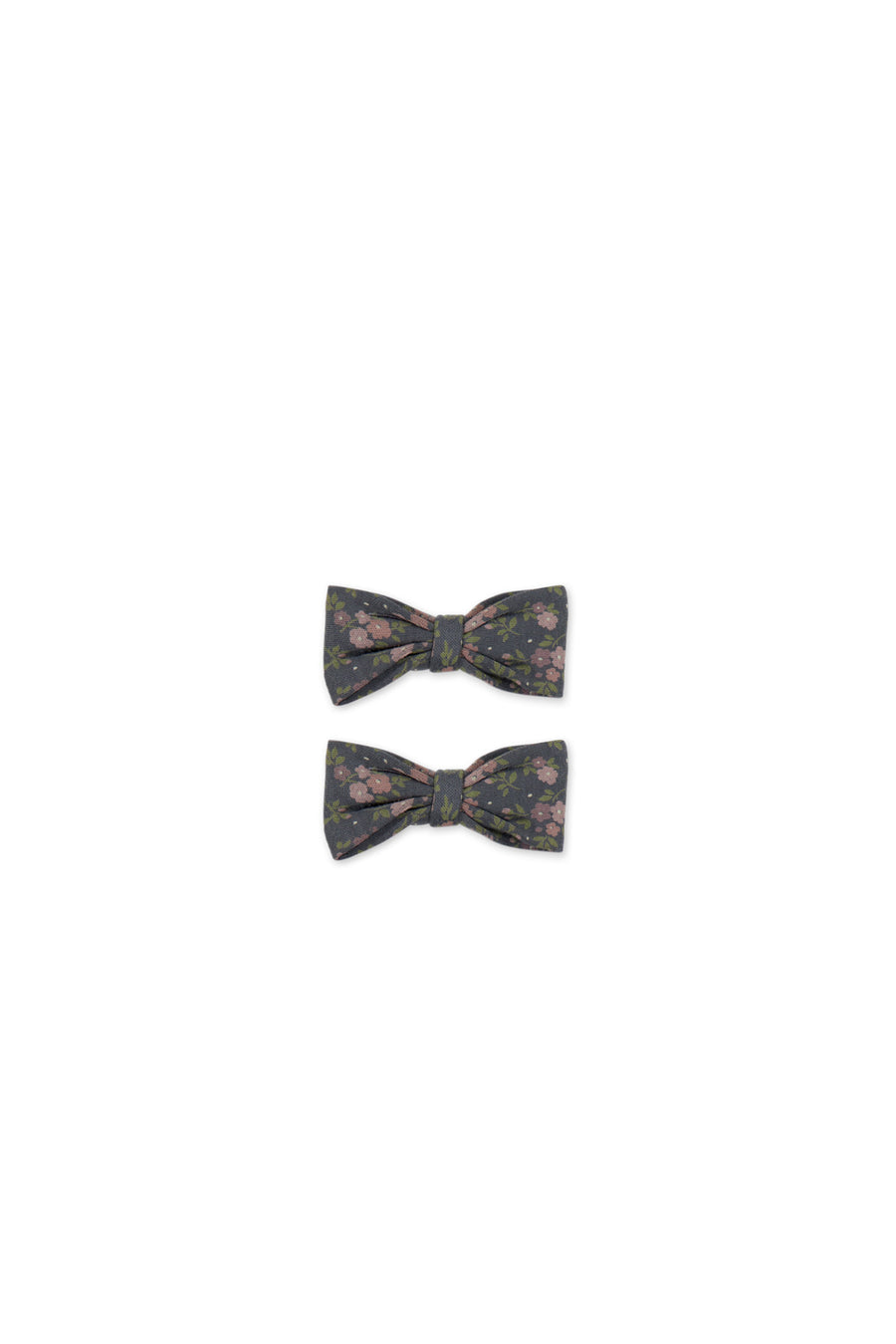 Organic Cotton Noelle Bow - Rosalie Floral Lava Childrens Bow from Jamie Kay USA