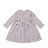 Organic Cotton Poppy Dress - Lulu Bloom Iris Childrens Dress from Jamie Kay USA