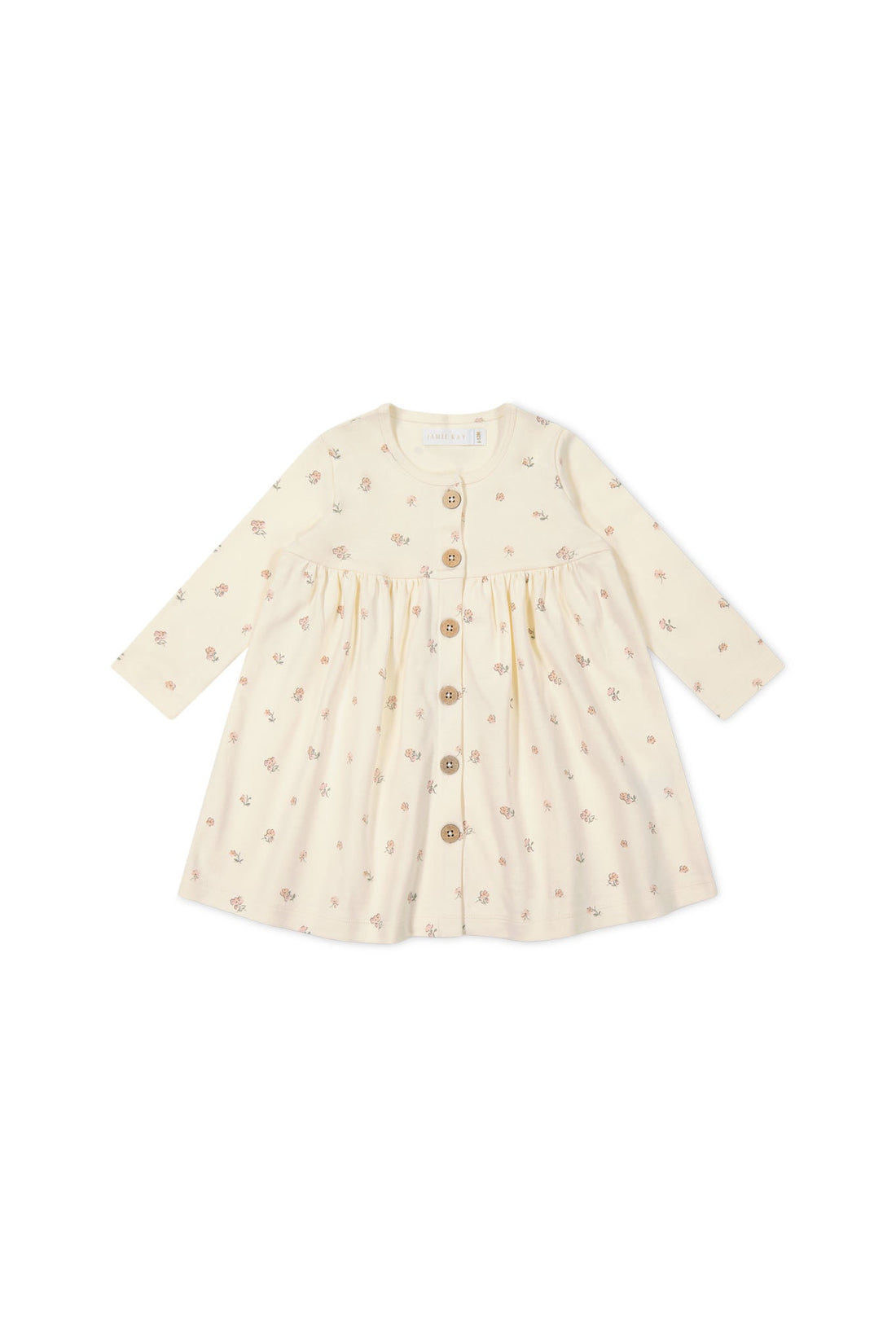 Organic Cotton Poppy Dress - Meredith Egret Childrens Dress from Jamie Kay USA