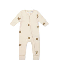 Organic Cotton Reese Onepiece - Bobbie Bear Tofu Childrens Onepiece from Jamie Kay USA