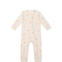 Organic Cotton Reese Zip Onepiece - Fable Deer Cloud Childrens Onepiece from Jamie Kay USA