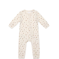 Organic Cotton Reese Zip Onepiece - Woodland Friends Childrens Onepiece from Jamie Kay USA