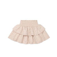 Organic Cotton Ruby Skirt - Rosalie Field Rose Childrens Dress from Jamie Kay USA