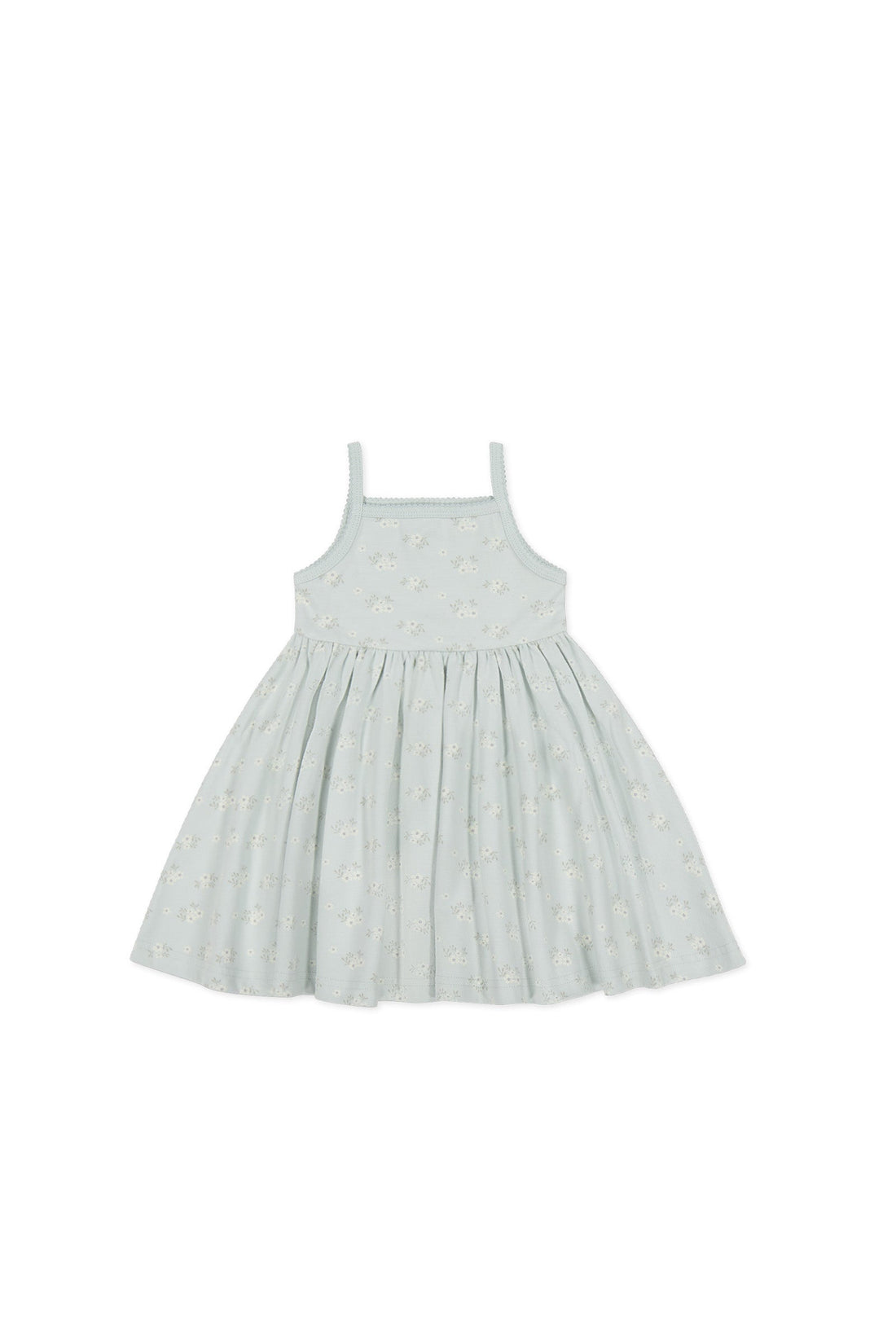 Organic Cotton Samantha Dress - Rose Floral Smoke Childrens Dress from Jamie Kay USA