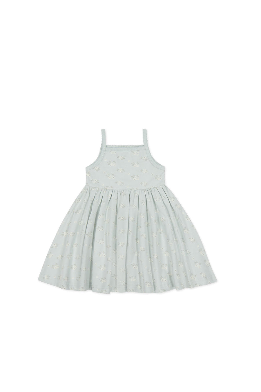 Organic Cotton Samantha Dress - Rose Floral Smoke Childrens Dress from Jamie Kay USA