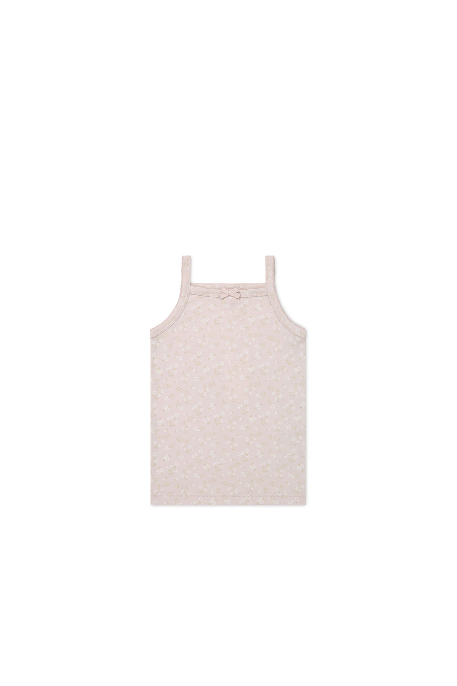 Organic Cotton Singlet - Addie Lilac Childrens Singlet from Jamie Kay USA