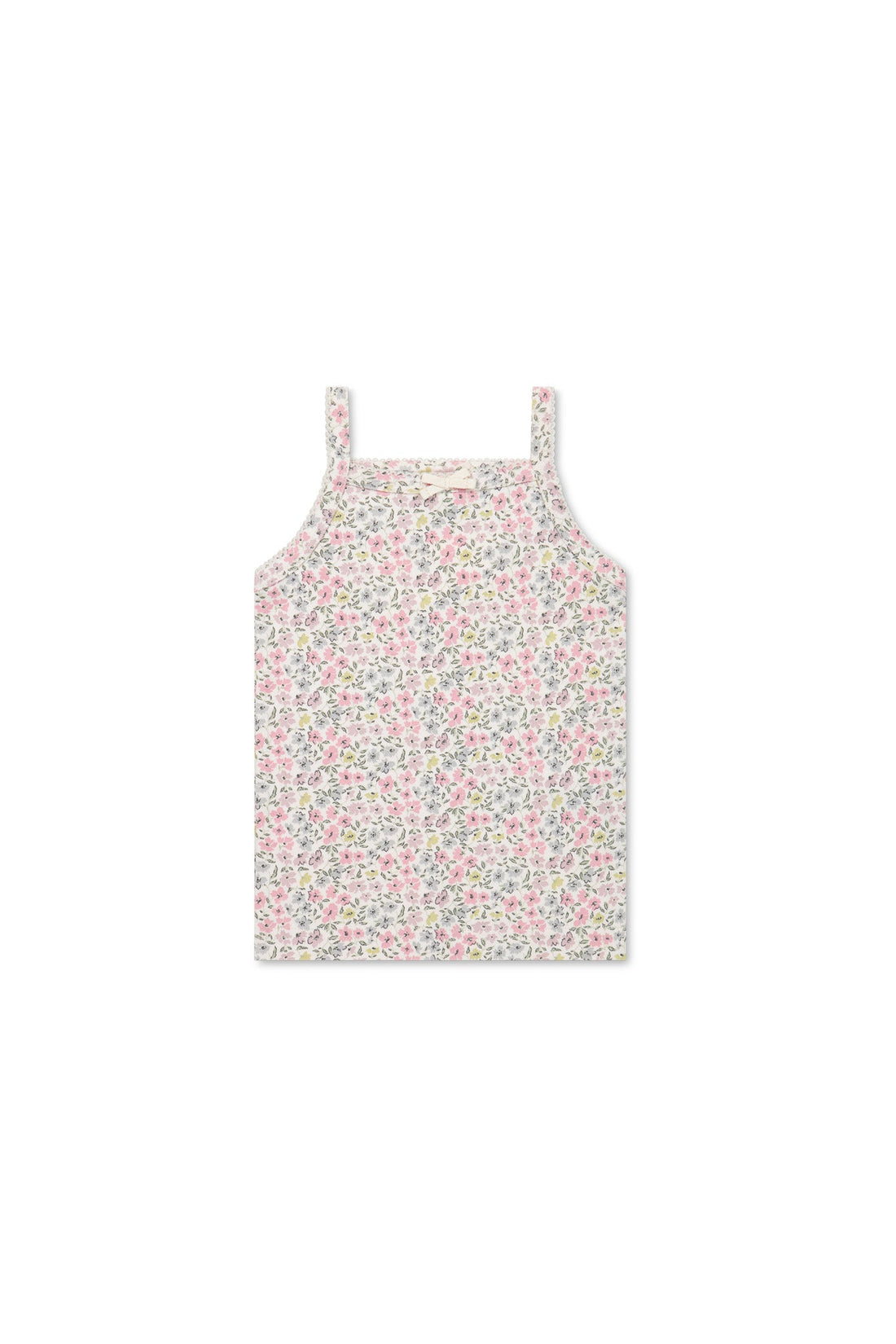 Organic Cotton Singlet - Fifi Mini Slightly Pink Childrens Singlet from Jamie Kay USA