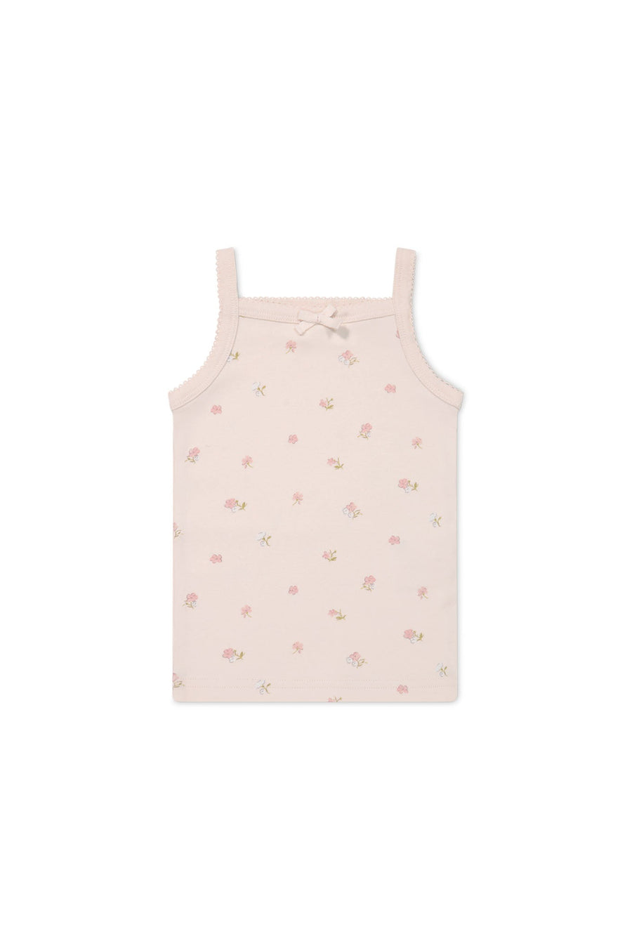 Organic Cotton Singlet - Meredith Morganite Childrens Singlet from Jamie Kay USA